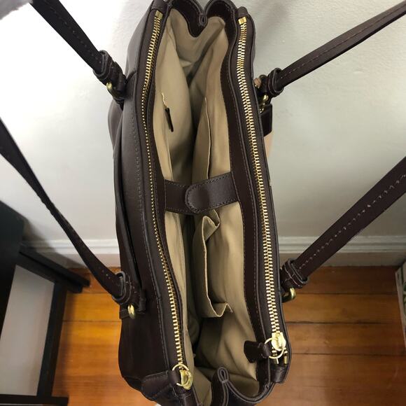 Coach Brown Leather Shoulder Bag - Picture 10 of 13